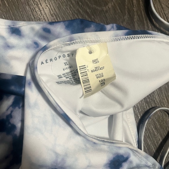 Aeropostale Navy and White Bikini Bottom - Picture 4 of 5